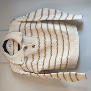 Madewell Striped Polo Knit, Women's Small